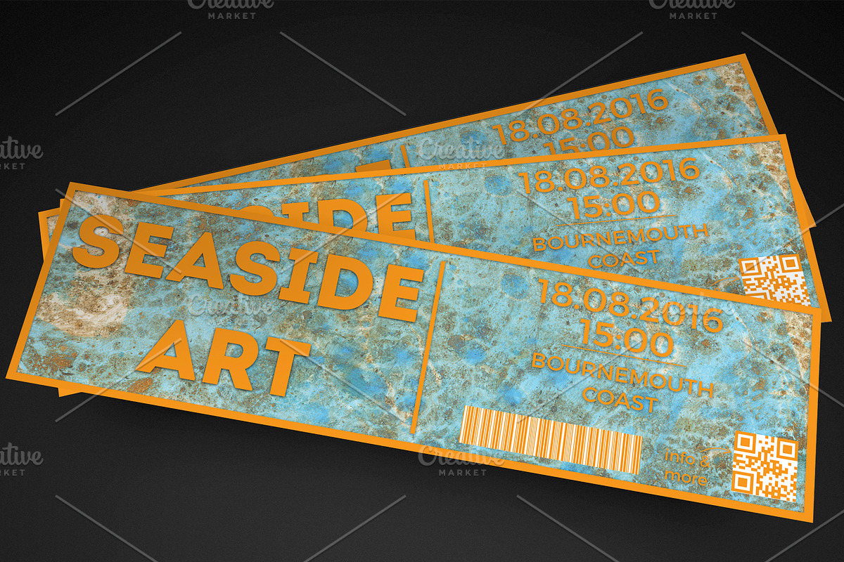 Beach Event Ticket, an Invitation Template by Konakchiev (Photo 1 of 3)