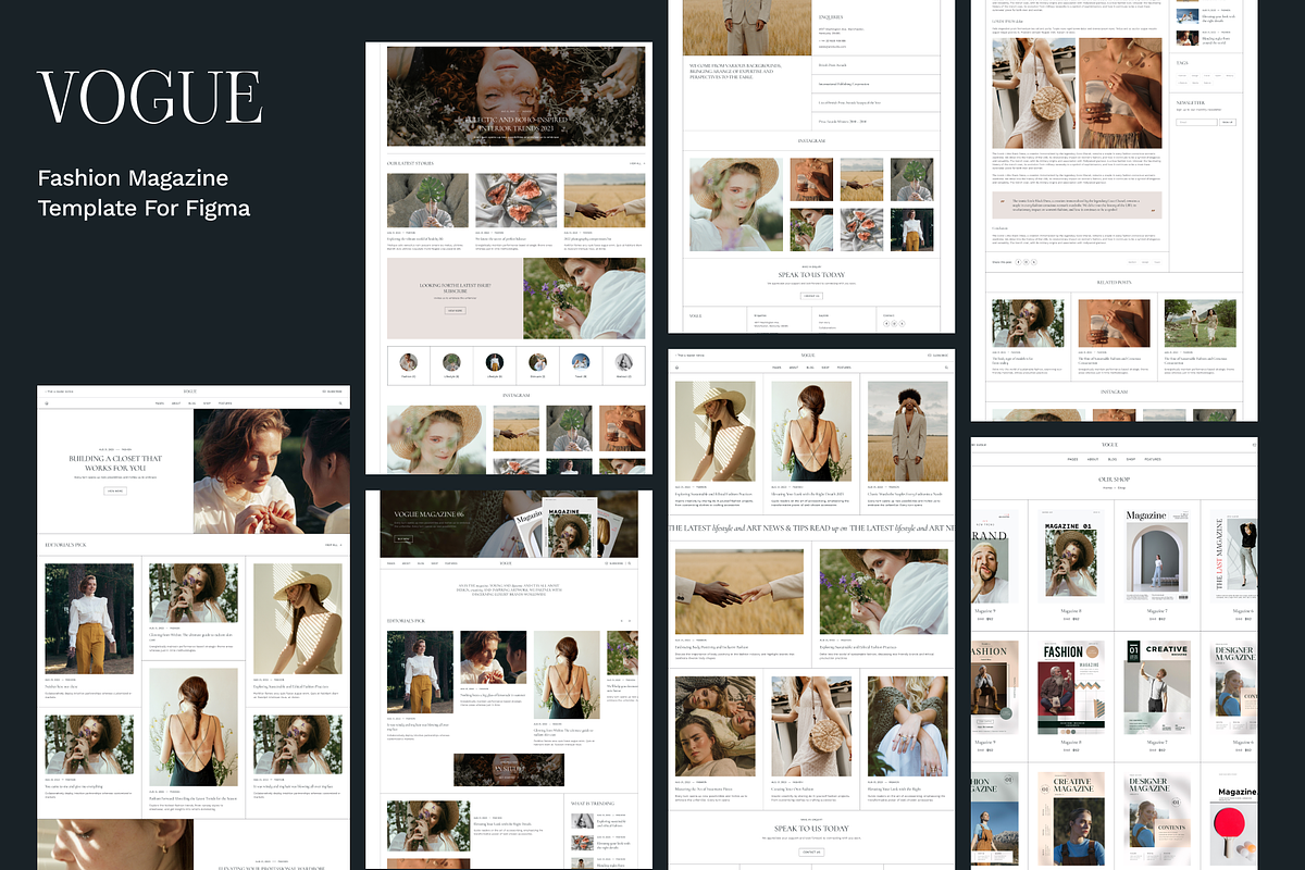 Vogue - Fashion Magazine Template, a Shopify Template by YoArts (Photo 3 of 4)