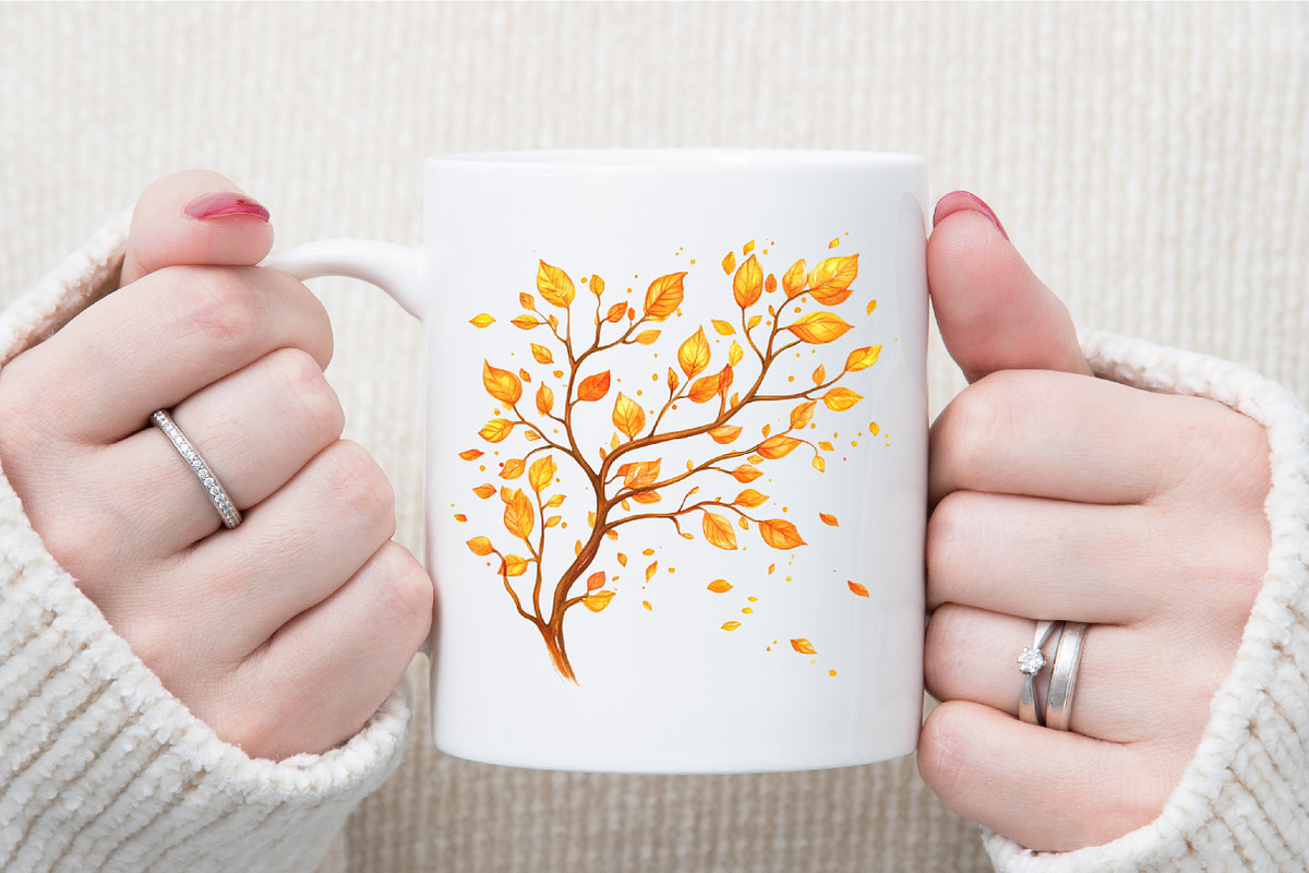 Watercolor Hello Autumn Clipart, an Illustration by Sublimation Artist (Photo 5 of 6)