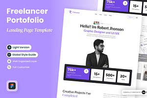 Folionest - Freelancer Portfolio, a Landing Page Template by SLAB! Design