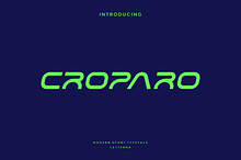 Croparo - Modern Sport Typeface
