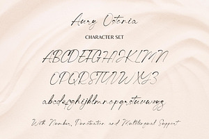 Aury Ostonia A Handwritten Font