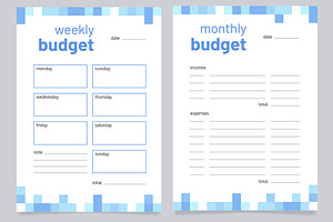 Planning Budget Worksheet Design