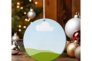 Christmas Ornament Mockups for Canva, a Merchandise Mockup by NoemieDesigns (Thumbnail 4 of 8)