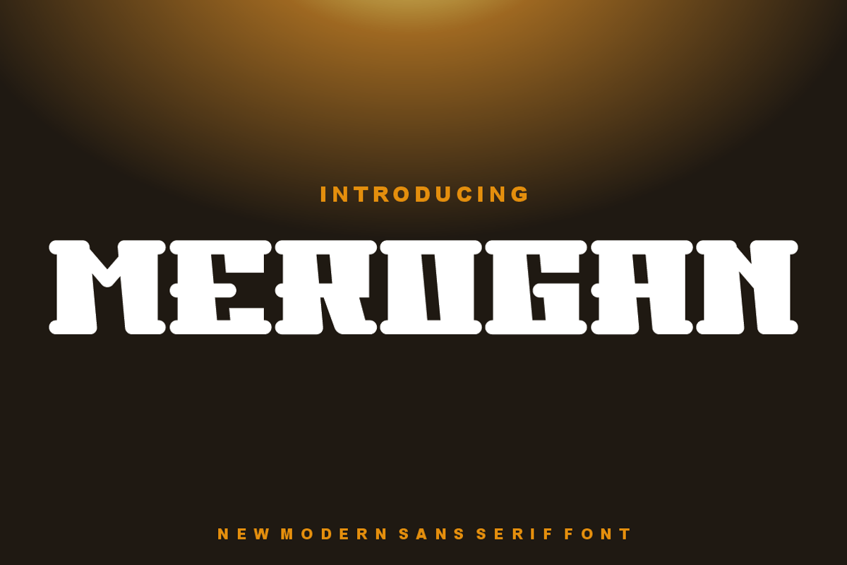Merogan - Font, a Sans Serif Font by artchiles_design (Photo 1 of 5)