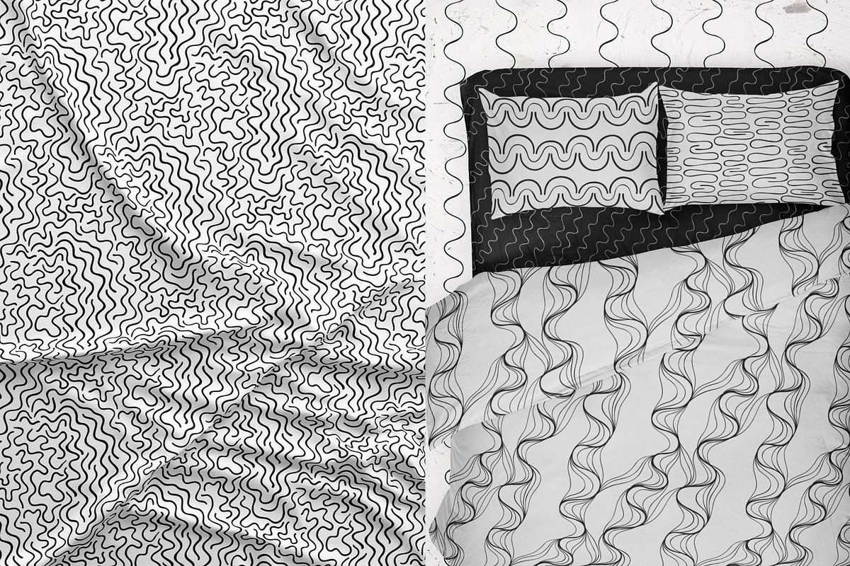 30 abstract black and white patterns, a Pattern Graphic by pineart (Photo 5 of 7)