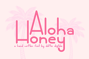 Aloha Honey Font Handwritten Sans