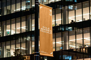 Street Pole Banner Mockup, a Product Mockup by Design Squad