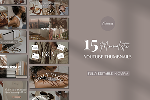 15 YouTube Thumbnail Templates, a Social Media Template by SociallyyCreative