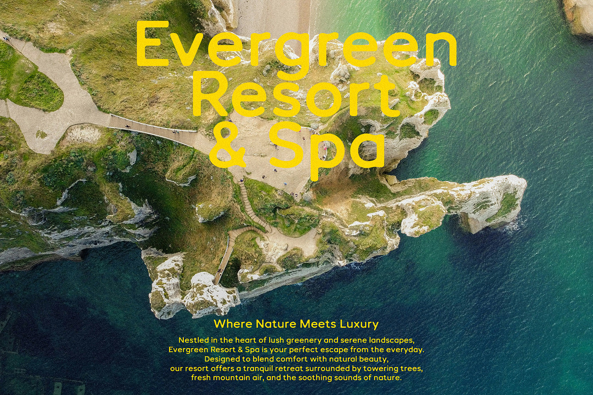 Tropical Sunday - Vintage Sans Serif, a Sans Serif Font by Mikhail Kitsune (Photo 3 of 8)