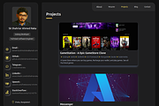 DarkGolden Customizable Portfolio, a React Template by skshahriarahmedraka (Thumbnail 5 of 13)