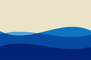Water or Waves Illustration