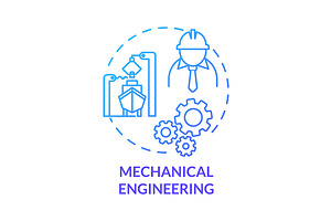 Mechanical Engineering Blue Concept