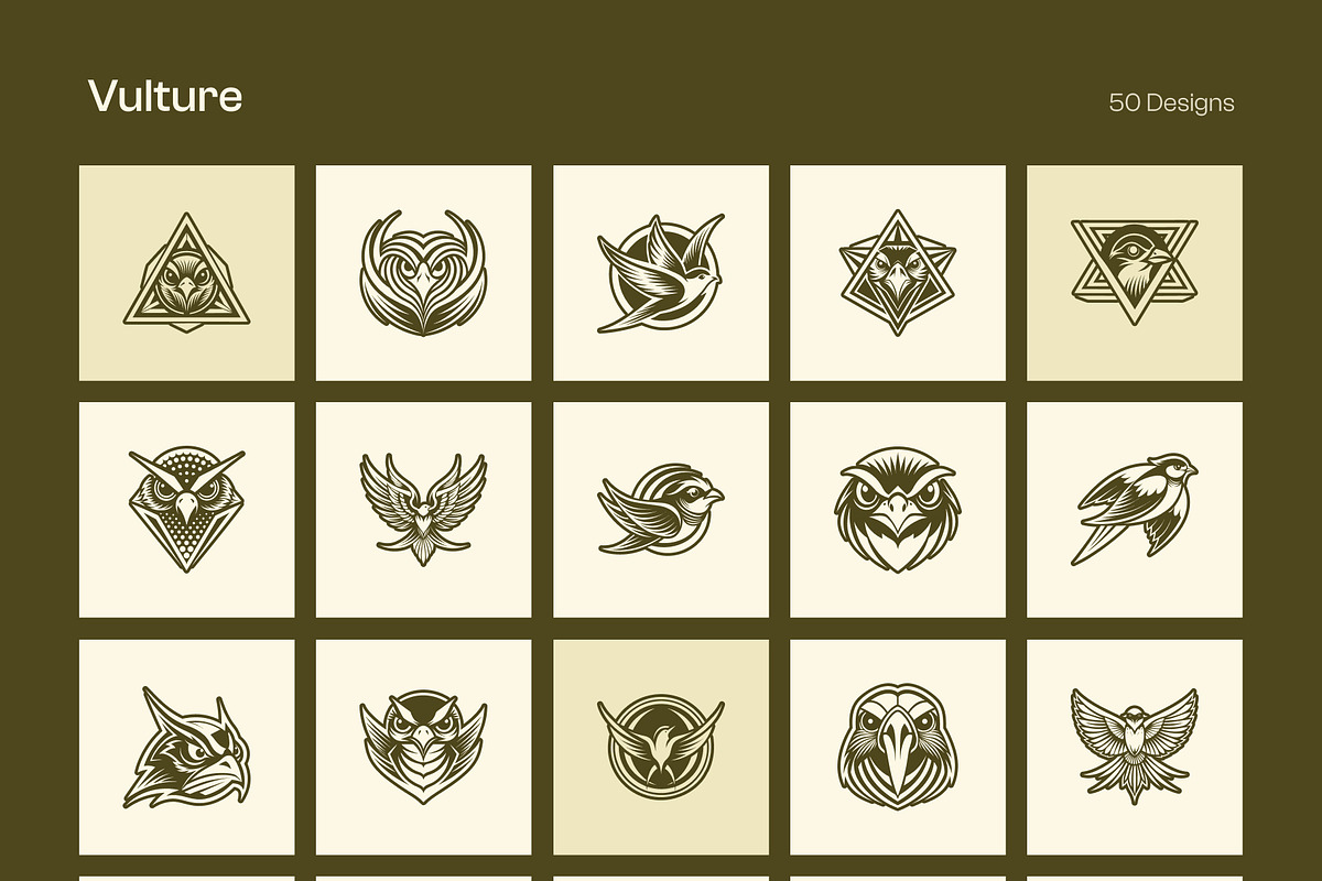 1500 Bird Logo Art Set, a Solid Icon by Creative Stall (Photo 25 of 38)