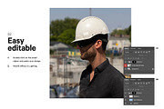 Safety Helmet Mockup, a Hat Mockup by HAZARD MOCKUPS (Thumbnail 3 of 8)