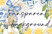 Italian Majolica Tile Clipart, a Decorative Illustration by BigCakeBee (Thumbnail 2 of 4)