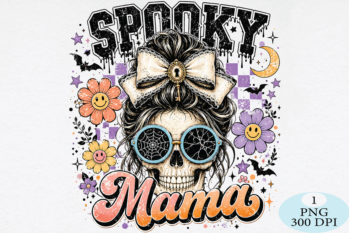 Spooky Mama Png,Halloween PNG, a Seasonal Illustration by Daily.Designs (Photo 1 of 5)