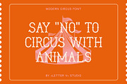 MODERN CIRCUS - vintage display font, a Serif Font by LETTER V studio (Thumbnail 7 of 7)