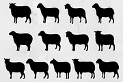 Sheep Silhouette SVG, an Animal Illustration by newminddesign (Thumbnail 1 of 3)