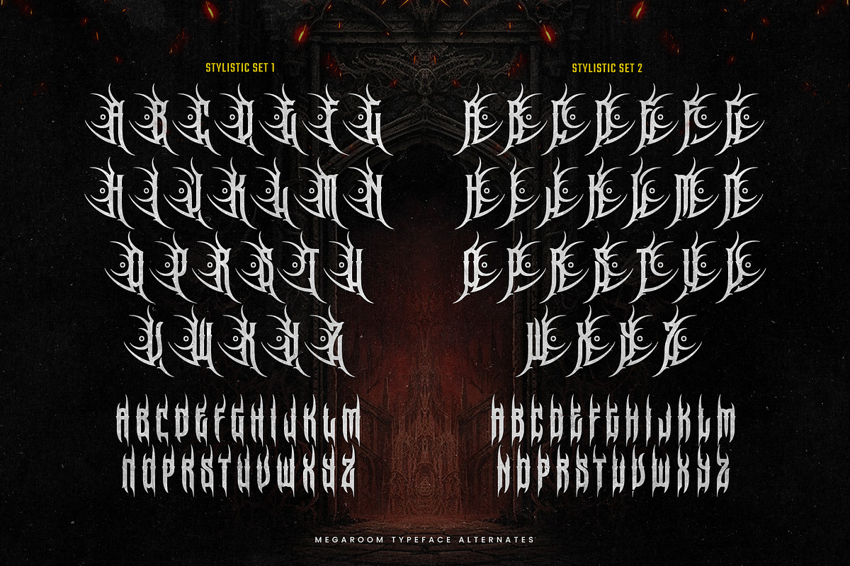 Megaroom typeface, a Blackletter Font by alit design (Photo 3 of 20)