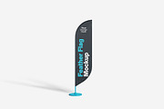 Feather Flag Mockup, an Advertising Mockup by bimockup (Thumbnail 5 of 6)