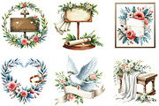 Watercolor Cute Girl Clipart Bundle, an Illustration by Designking (Thumbnail 2 of 4)