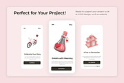 Romantic Wedding 3D Icons, a Work Illustration by twinstd (Thumbnail 4 of 6)