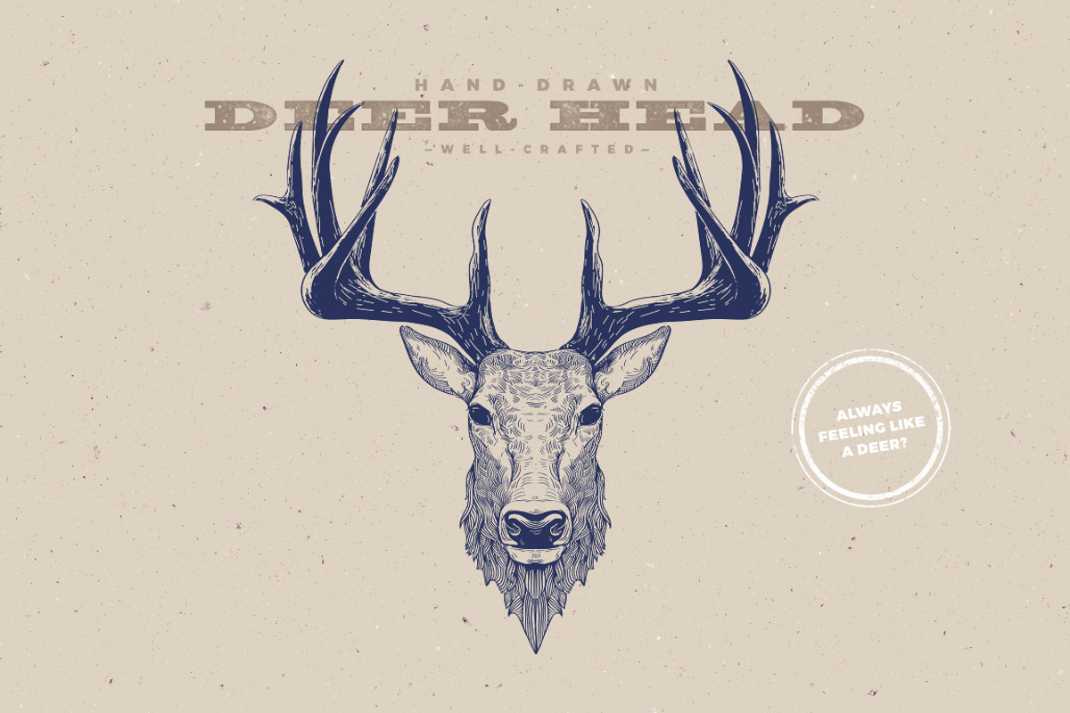 Hipster Deer Characters, a Work Illustration by blauananas (Photo 2 of 8)