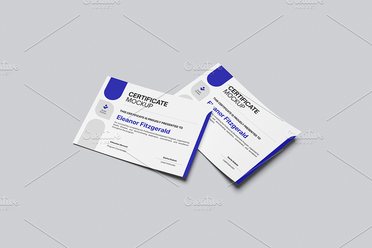 Certificate Branding Mockup, a Books & Magazine Mockup by Gatamotion (Photo 3 of 5)