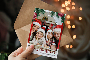 Christmas Postcard Template 5x7 V8