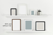 Frame set mockup Styled mock up 05, a Print Template by MockUpBrothers (Thumbnail 2 of 7)