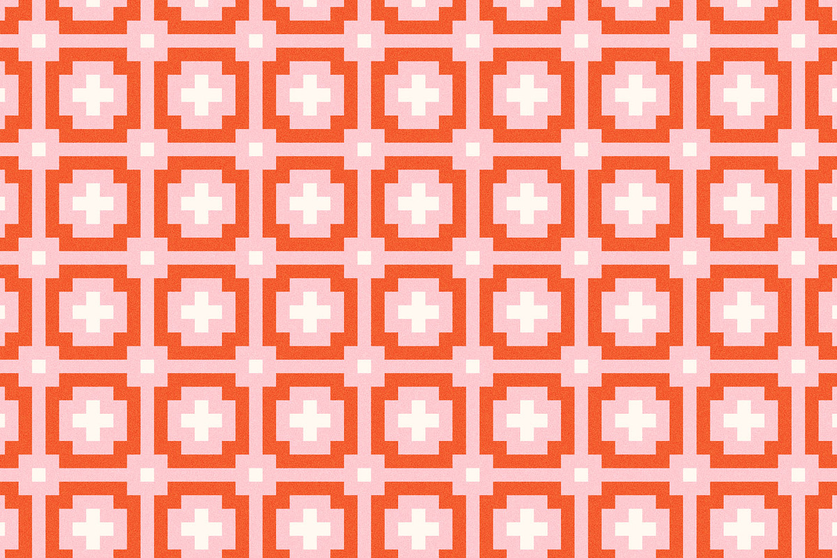 Geometric Jacquard Pixel Pattern, a Pattern Graphic by likorbut (Photo 7 of 11)