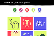 Inking Logos, an Outline Icon by Asset Union (Thumbnail 7 of 15)