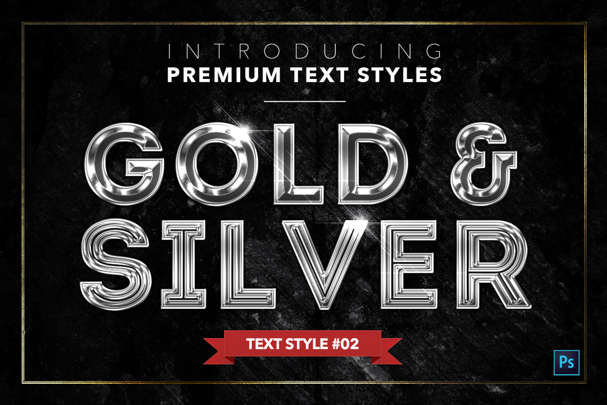 Gold & Silver #6 - 20 Text Styles preview 3