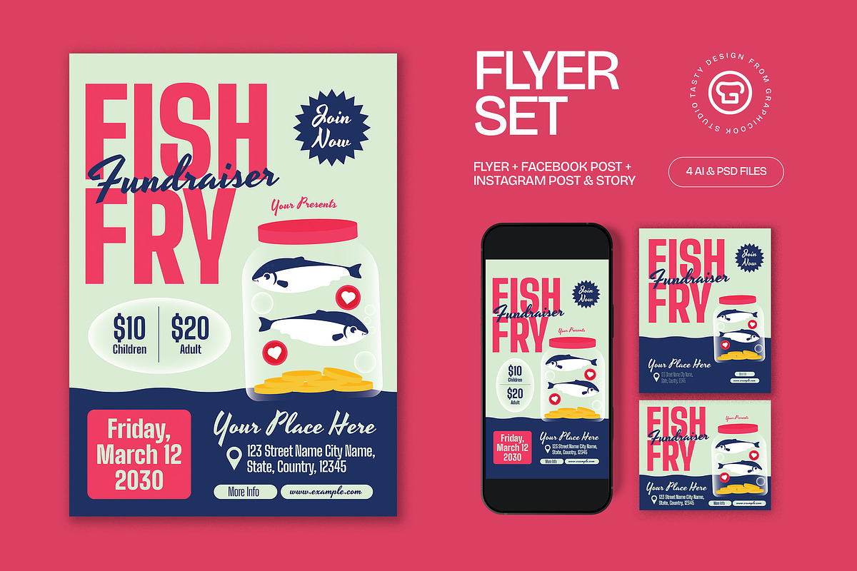 Fish Fry Fundraiser Flyer