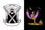 25 in 1 Bundle - Skull Illustrations, a Person Illustration by gunaonedesign (Thumbnail 17 of 21)