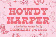 Howdy Harper Handwritten Font, a Slab Serif Font by longleafprints (Thumbnail 1 of 7)