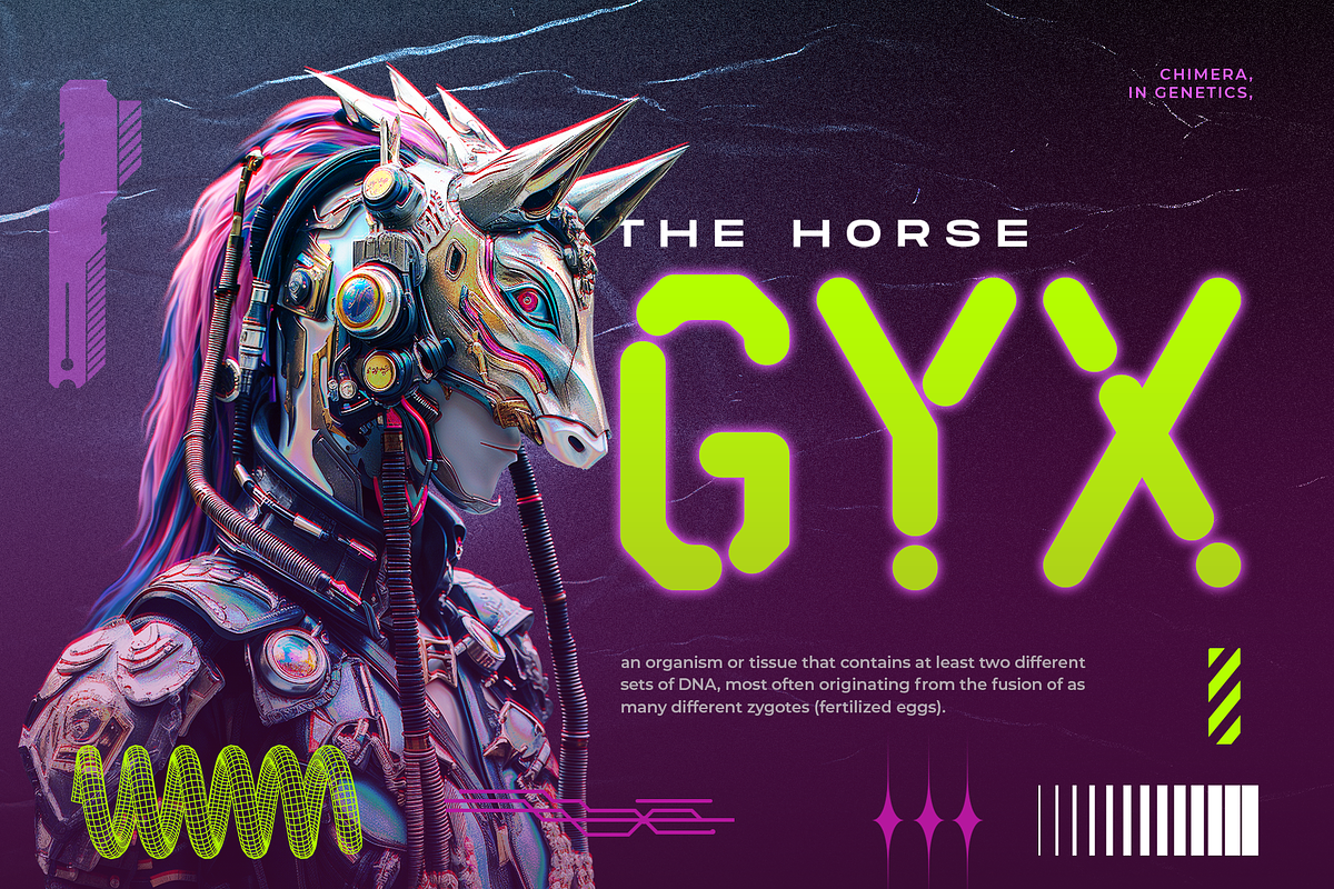 Town Hack - Futuristic Display Font, a Sans Serif Font by Kincrev Studio (Photo 3 of 10)