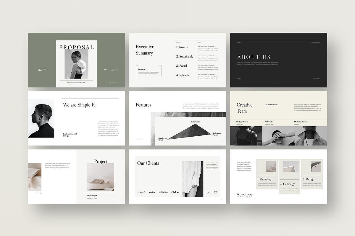 Proposal Presentation Template, a Presentation Template by Simple P. (Photo 4 of 11)