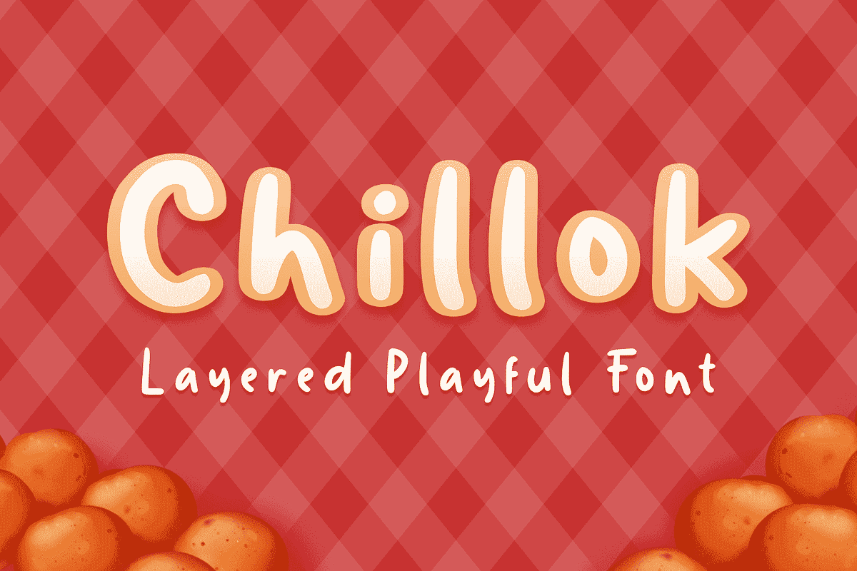Chillok | Playful Font, a Sans Serif Font by LetterStuff Typefoundry (Photo 1 of 9)