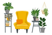 Tropical plants vector., an Illustration by irina.vaneeva (Thumbnail 15 of 15)