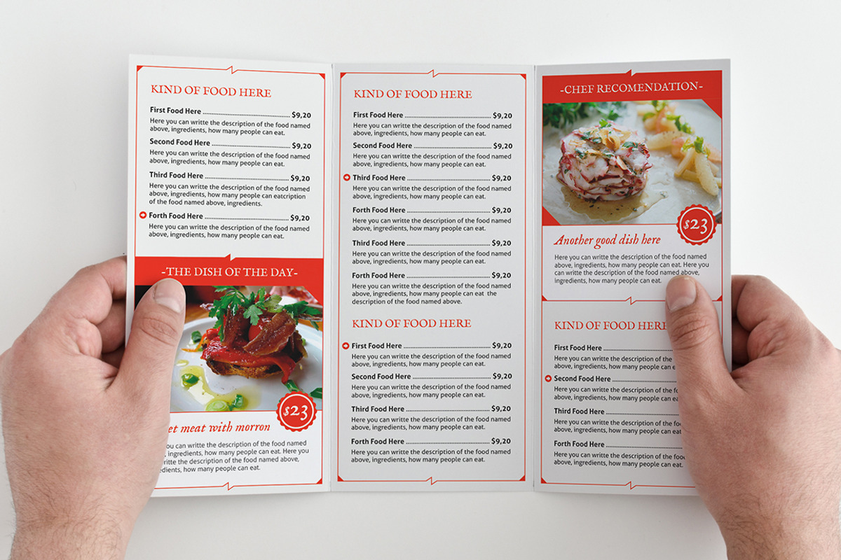 Classy Food Menu, a Brochure Template by Luuqas Design (Photo 1 of 8)