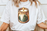 Wooden Christmas Sublimation Clipart, a Work Illustration by CraftArtStudio (Thumbnail 4 of 6)