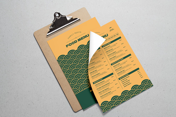Food Menu Geometric Pattern preview 4