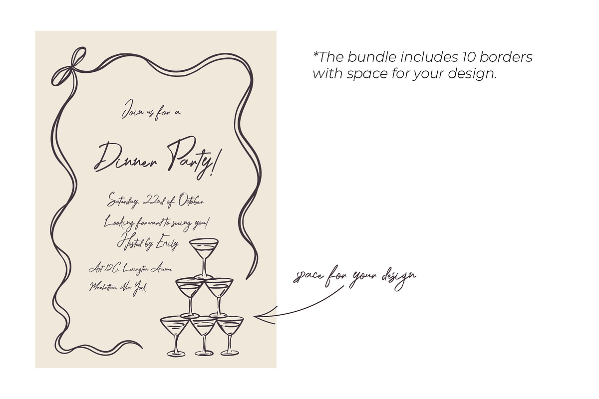 Whimsical Bow Frames & Patterns, an Object Graphic by AnnArt (Photo 3 of 12)