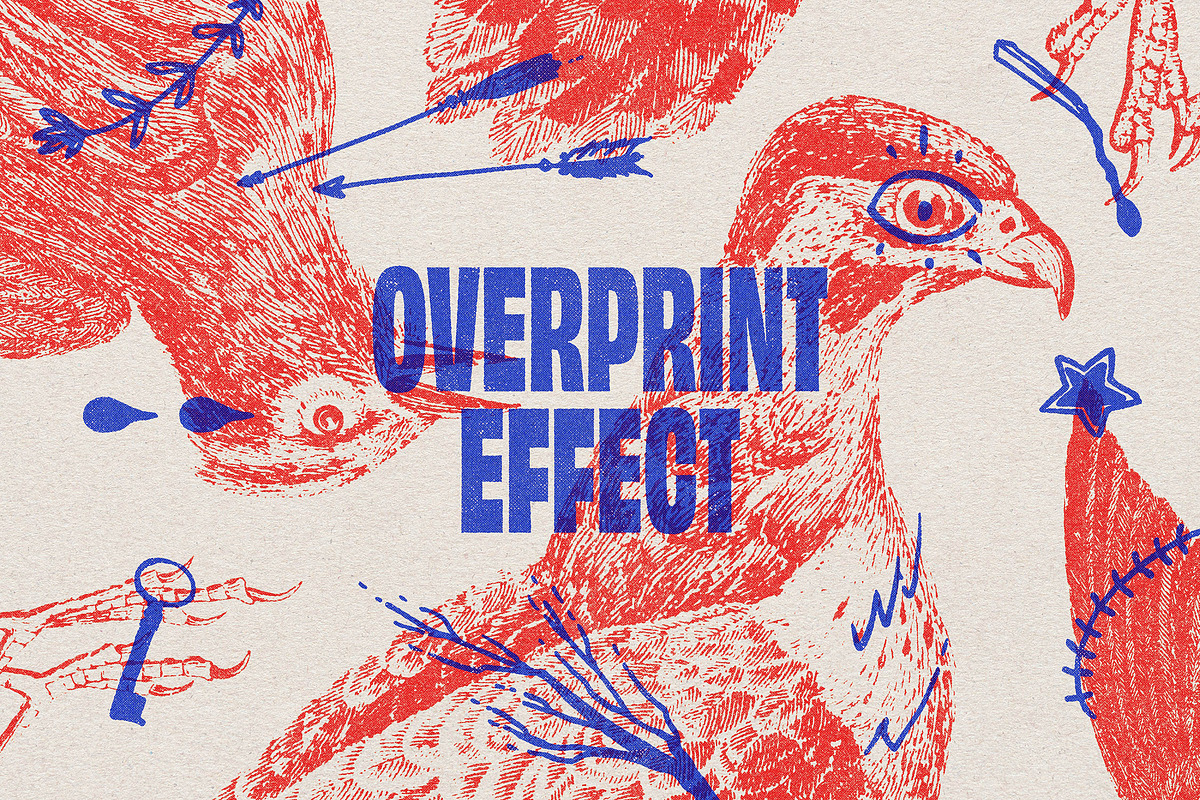 Old OverPrint Photoshop Effects, a Texture Graphic by pixelbuddha.net (Photo 1 of 11)
