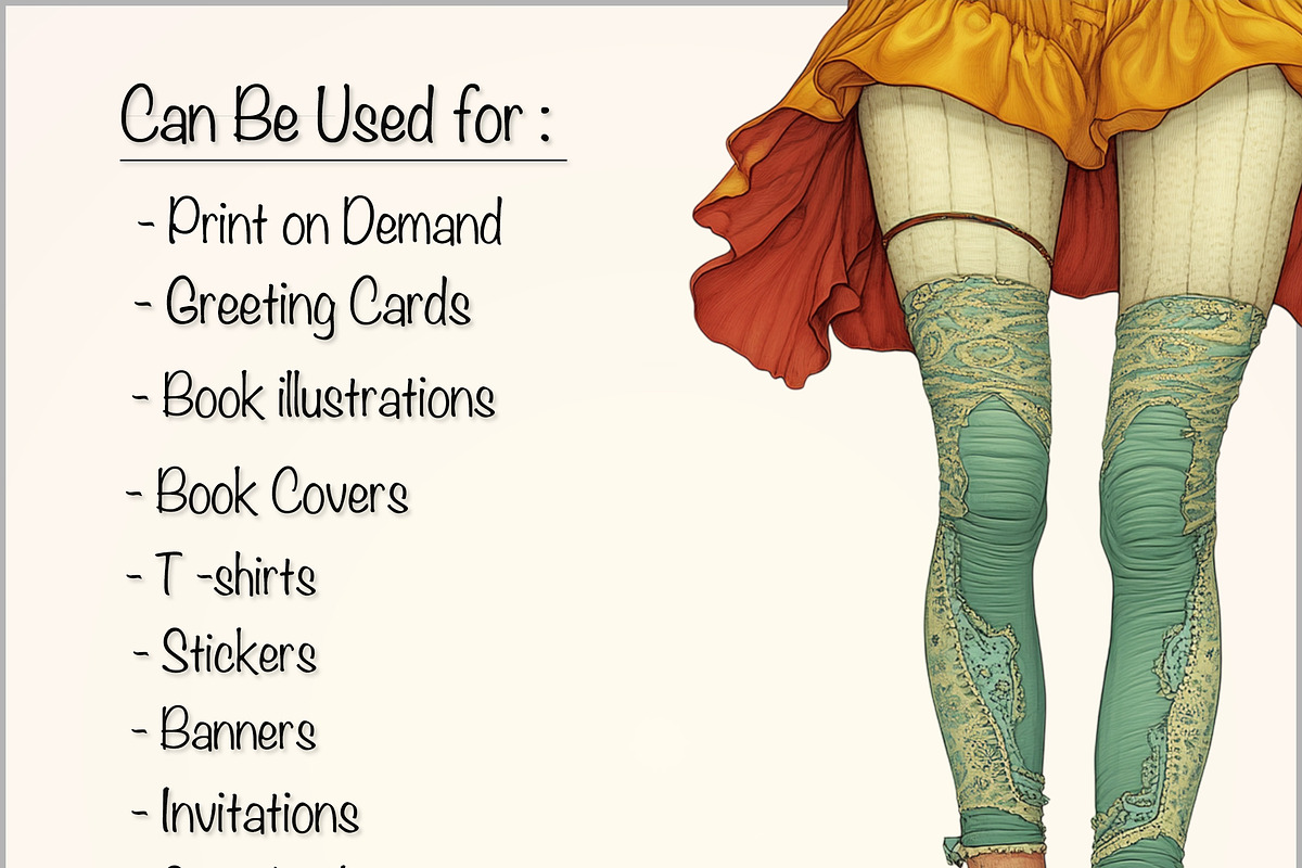 Whimsical Spring Girl Clipart Bundle, a Person Illustration by Fusion Dream (Photo 9 of 9)