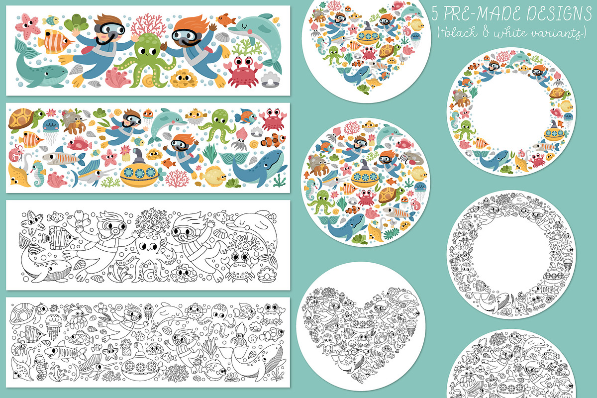 Under the sea clipart collection, an Animal Illustration by Lexi Claus (Photo 6 of 10)