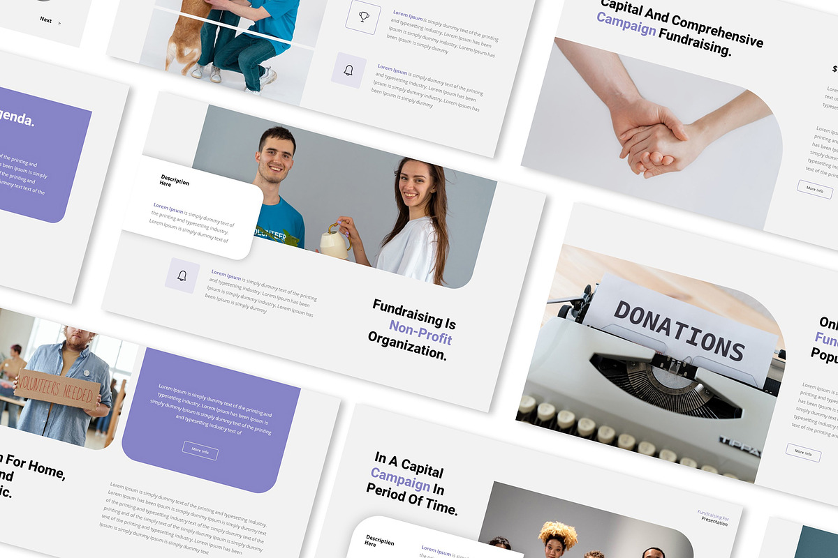 Fundraising Powerpoint Presentation, a Presentation Template by Formatika Studio