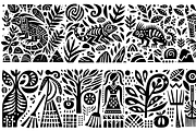 Vintage Flowers Folk Art, a Decorative Illustration by devastd (Thumbnail 13 of 28)